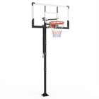 54in In Ground Basketball Hoop Outdoor 7 7-10ft Adjustable Height W pc Backborad