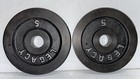 Legacy 5 Lb Barbell Weight Plates  Standard 1  Hole  X 2   10 Lb
