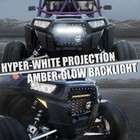 Xprite Steel Mesh Grille W  Led Light Bar For 17-18 Polaris Rzr Xp 1000 Turbo