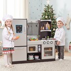 Kids Wooden Modern Kitchen Cooking Pretend Play Set Toddler Food Toy Gifts Room