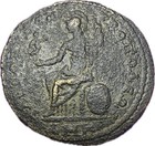 Rare Elagabalus Ancient Roman Provincial Bronze Coin Athena Tarsus Rpc 7065