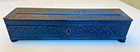Antique Anglo-indian Nagina Ebony Pen   Pencil Box Carved Raj India 19th Century