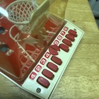 Vintage Red  Blue Box Tabletop Basketball Game 1980s Dome Toy Hong Kong Complete