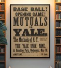 1870s Vintage Baseball Poster 24x36 Unframed Early College Sports Wall Art