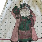 Vtg Christmas Santa Claus Holiday Apron Kitchen Cooking Baking Festive Novelty