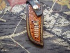 Leather Custom Buck 102 Rattler Sheath No Knife