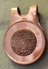 Vintage Silver Aztec Calendar Money Clip Signed Avb Eagle 29