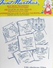Aunt Marthas Transfer 9180 Kittens Cats Retro Days Of Week Embroidery Pattern Uc