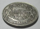1943 Canada 50 Cents  800 Silver George Vi  Km36 Asw  300