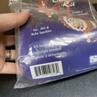 Sulyn Bead And Sequin Christmas Ornament Kit 201-b Ruby Sparkler Makes 2 Vtg Nos