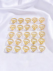 Women s Gold Heart Initial Letter A-z Ring Adjustable Vintage Dainty Jewelry