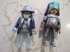 Lot 10  Castle Knight Toy Playmobil 6 Figures Including 4 Horses Swords
