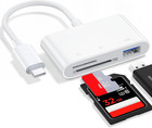 Usb C Sd Card Reader With Microsd Adapter For Iphone Ipad Macbook Pro Camera