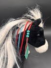 Douglas Warrior Princess 12  Black   White Horse Plush Stuffed Animal Paint Pony