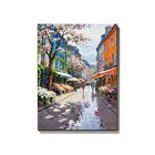 Modern Paris Street Scenes Hand Painted Oil Painting Home Decor Wall Art Canvas