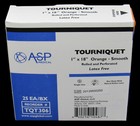 New 500-pack Asp Medical Disposable Tourniquet 1  X 18  Orange Smooth Rolled
