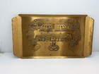 Wendell August Forge Solid Bronze Ata Trapshooting Trophy Tray 1998 Midwestern 