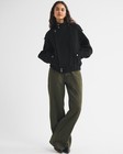 Abercrombie   Fitch Wool-blend Bomber Jacket M Black