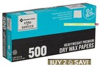500 Heavyweight Premium Dry Wax Papers Sheets  size  12  X 10 75  