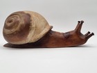 Rare Sarreid  Ltd   Carved Wooden Snail Sculpture Made In Spain Hard To Find
