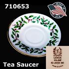 Lenox Holiday Saucer  classic  Porcelain Holly Berry China 6  710653