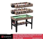 Md Sports 48  3-in-1 Combo Air Powered Hockey Billiards And Foosball Game Table