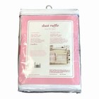 Vtg Just One Year Carters Floral White Pink Crib Dust Ruffle Bed Skirt