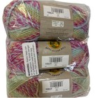 New Lion Brand Tweed Stripes  211 Luau  Acrylic Wool Bulky Yarn - 3 Skeins 