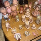 Vintage Kewpie Doll Lot Of 47 Lefton Sun Beam Huge Lot Rubber Ceramic Bisque Toy