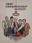 1972 That Championship Season Durning  Dysart  Mcginn  Sorvino Souvenir Program