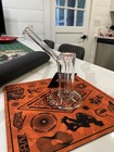 6  Grav Small Upright Bubbler Water Pipe Clear  ships Asap 