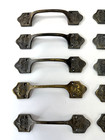  10  Antique Solid Brass Drawer Pulls Multiple Lots Available Buy More   Save   