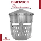 Kalota Helmet Medieval Armor 18 Gauge Steel Great Knight Templar Helmet Replica