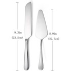 Wedding Cake Knife And Server Set Stainless Steel Cake Cutting Set 2pcs Cake
