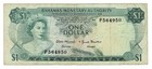 Bahamas 1 Dollar 1968 P-27 Coral Reef Beautiful Vibrant Color Ocean Banknote