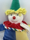 Vintage Eden Primary Colors Clown Plush Wind Up Musical Stuffed 10 Inch With Tag