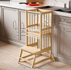 Toddler Tower  Kids Kitchen Step Stool With Safety Rails  Toddler Standing Tower