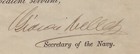 Gideon Welles - Naval Appointment Signed 09 22 1863