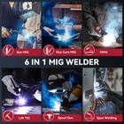 Arccaptain Mig Welder 250a 6 In 1 Aluminum Mig stick lift Tig  w Welding Helmet