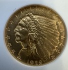 1929  2 50 Indian Head Quarter Eagle Gold Coin Ngc Ms62