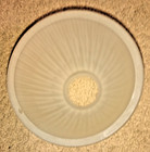 Replacement Frosted Ribbed Glass Bell Lamp Shade W  2 1 4  Fitter