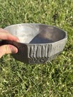 Vintage Don Drumm 8-1 4  Ten-sided Aluminum Bowl Model Bl-041 Late 20th Century