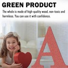 17 Inch Unfinished Wood Letter For Wall Decor  Paintable Thick Wooden Alphabet F