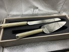 Lenox Jubilee Pearl Dessert Set Nib  Pearls In Handle Cake Knife   Server
