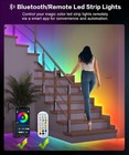 Upgraded Smart Ic 32 8ft Led Lights For Bedroom  Multiple Colors On One Line    
