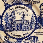 Vintage The Hermitage - Nashville  Tennessee - 10  Porcelain Souvenir Plate Blue