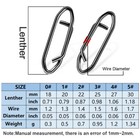 100pcs Fishing Clips Saltwater Fishing Snaps Stainless Steel Quick Change Snaps