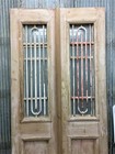 Antique French Double Doors  39 5x88  Iron Wood European Old World Door  D278