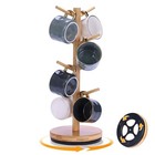 Mug Holder Tree  Upgraded 360   Rotated 8 Hooks Coffee Mug Holders For Counter  