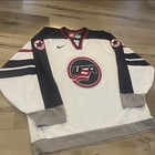 Vintage 1998 Usa Olympic Hockey Jersey Size Xl Nike Authentic Made In Canada  